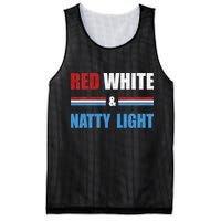 Red White & NattyLight For Beer Lovers amusing Mesh Reversible Basketball Jersey Tank