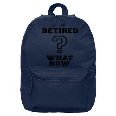 Retired What Now After Retirement Funny 16 in Basic Backpack