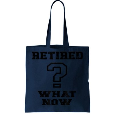 Retired What Now After Retirement Funny Tote Bag