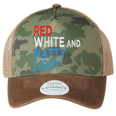 Red White & Natty-Light For  Beer Lovers amusing Legacy Tie Dye Trucker Hat