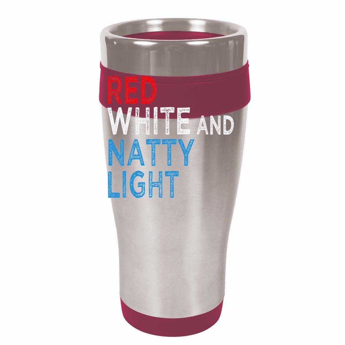 Red White & Natty-Light For  Beer Lovers amusing V-Neck T-Shirt