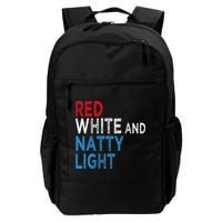 Red White & Natty-Light For  Beer Lovers amusing Backpack