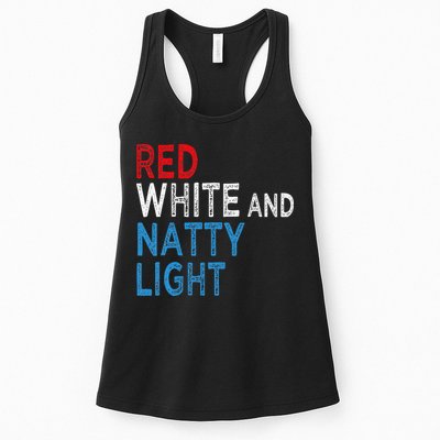 Red White & Natty-Light For  Beer Lovers amusing Womens Tank Top