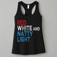 Red White & Natty-Light For  Beer Lovers amusing Womens Tank Top