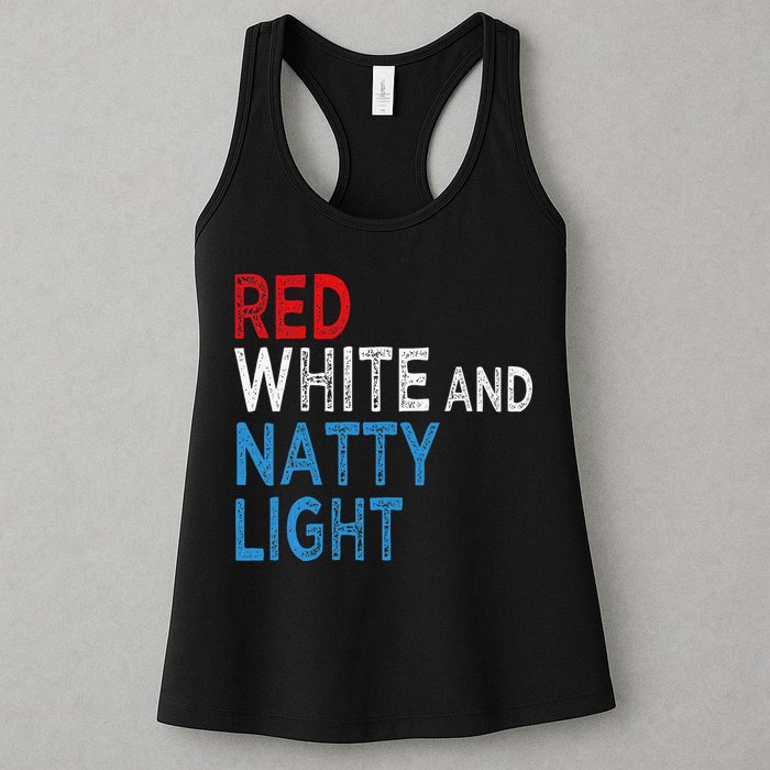 Red White & Natty-Light For  Beer Lovers amusing Womens Tank Top