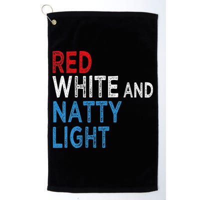 Red White & Natty-Light For  Beer Lovers amusing Golf Towel