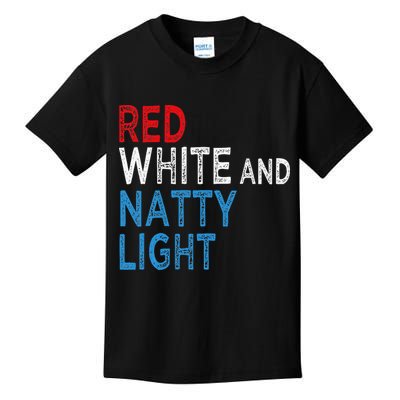 Red White & Natty-Light For  Beer Lovers amusing Kids T-Shirt