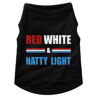 Red White & Nattylight Wo Beer Lovers Amusing Doggie Tank