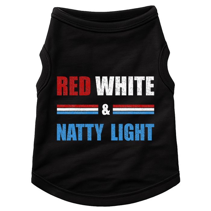 Red White & Nattylight Wo Beer Lovers Amusing Doggie Tank