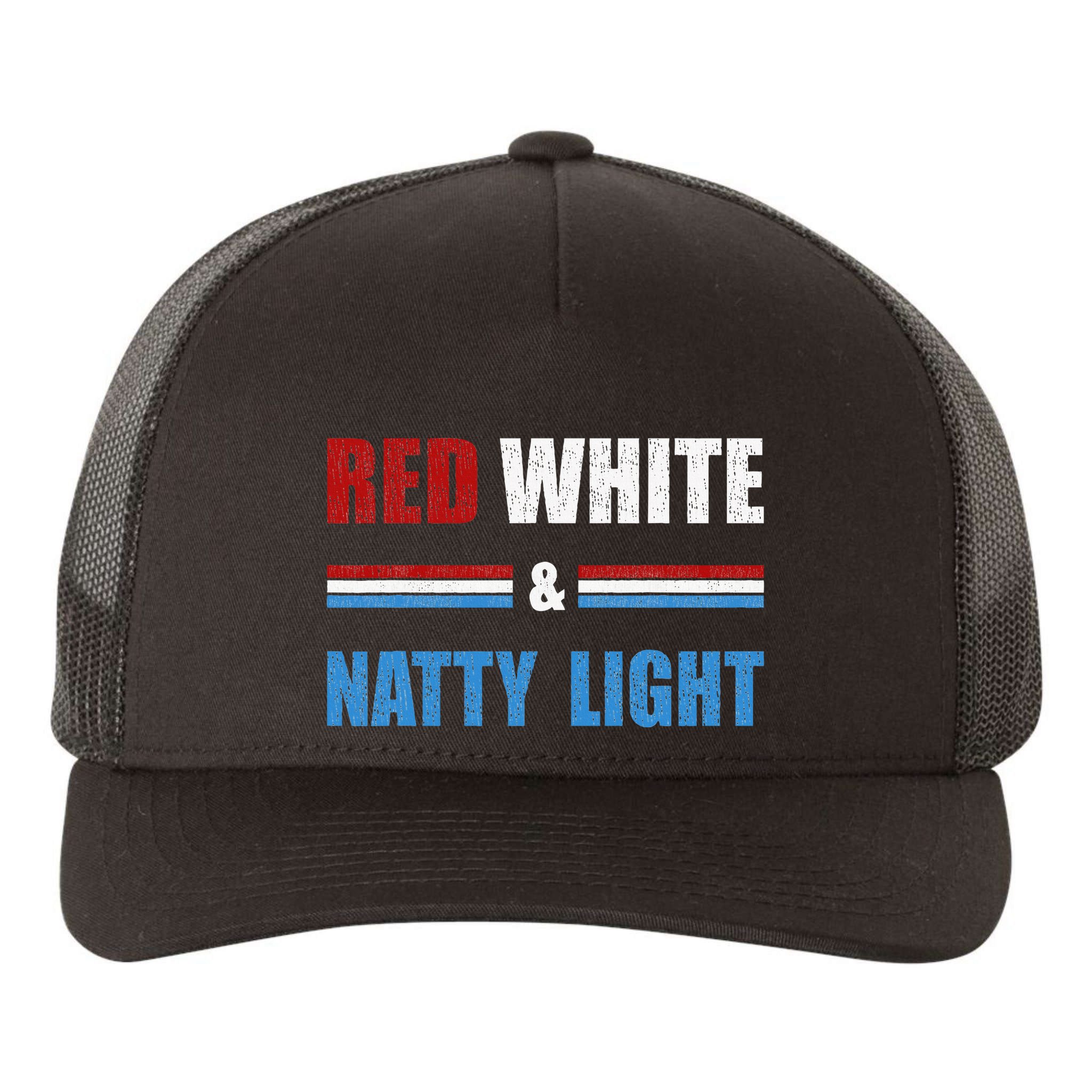 Red White & Nattylight Wo Beer Lovers Amusing Yupoong Adult 5-Panel Trucker Hat