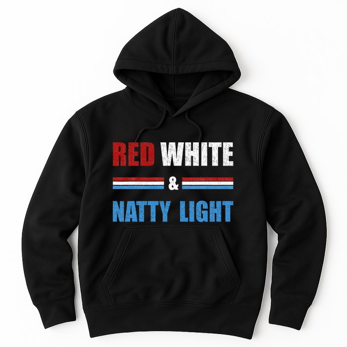 Red White & Nattylight Wo Beer Lovers Amusing Hoodie