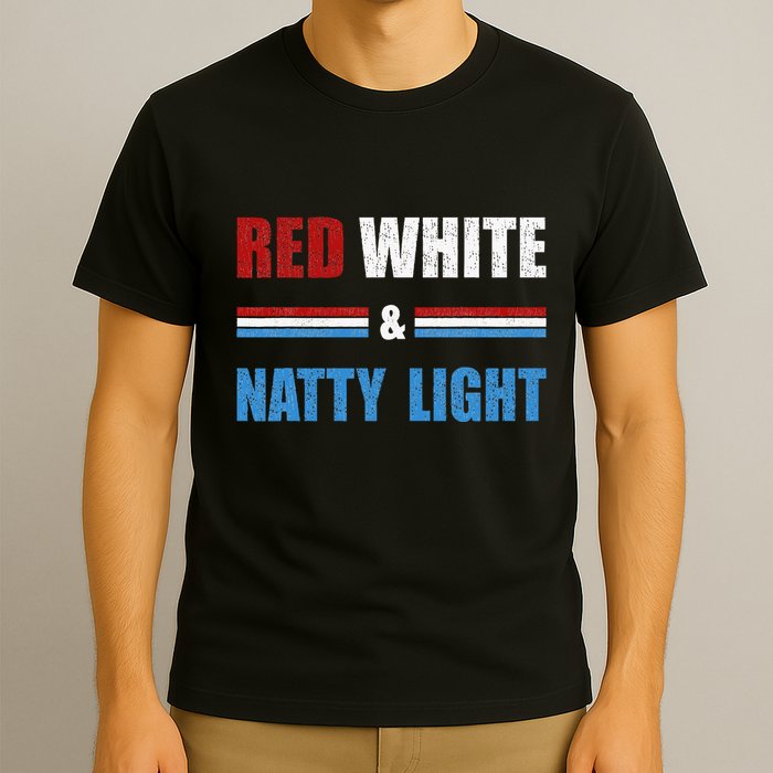 Red White & Nattylight Wo Beer Lovers Amusing T-Shirt