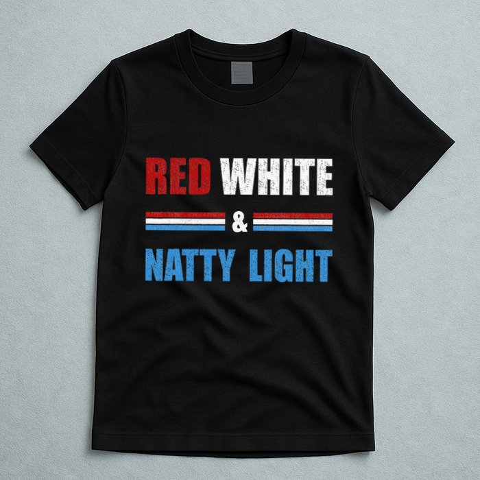 Red White & Nattylight Wo Beer Lovers Amusing T-Shirt