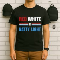 Red White & Nattylight Wo Beer Lovers Amusing T-Shirt