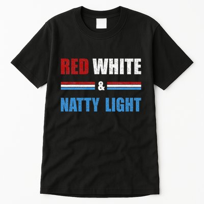 Red White & Nattylight Wo Beer Lovers Amusing Tall T-Shirt