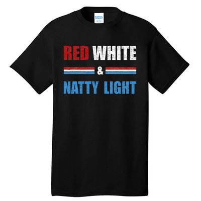 Red White & Nattylight Wo Beer Lovers Amusing Tall T-Shirt