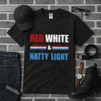 Red White & Nattylight Wo Beer Lovers Amusing Tall T-Shirt