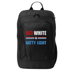 Red White & Nattylight Wo Beer Lovers Amusing City Backpack