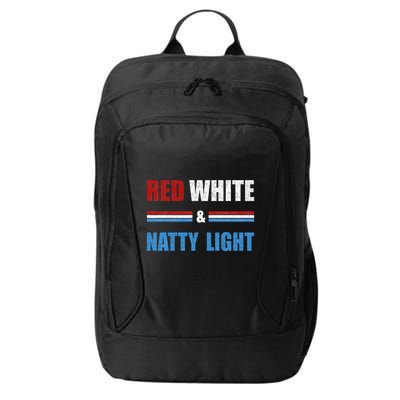 Red White & Nattylight Wo Beer Lovers Amusing City Backpack