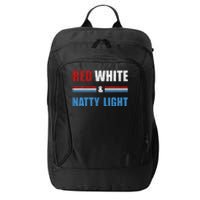 Red White & Nattylight Wo Beer Lovers Amusing City Backpack