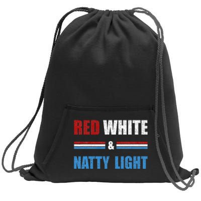 Red White & Nattylight Wo Beer Lovers Amusing Sweatshirt Cinch Pack Bag