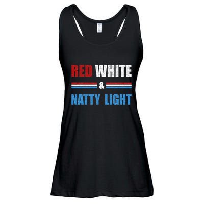 Red White & Nattylight Wo Beer Lovers Amusing Ladies Essential Flowy Tank