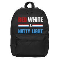 Red White & Nattylight Wo Beer Lovers Amusing 16 in Basic Backpack