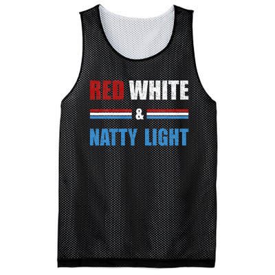 Red White & Nattylight Wo Beer Lovers Amusing Mesh Reversible Basketball Jersey Tank