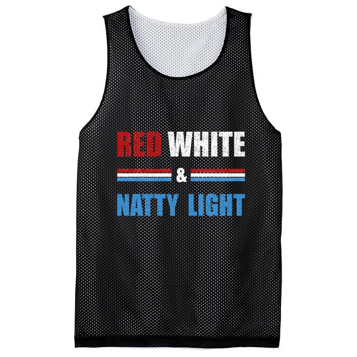 Red White & Nattylight Wo Beer Lovers Amusing Mesh Reversible Basketball Jersey Tank