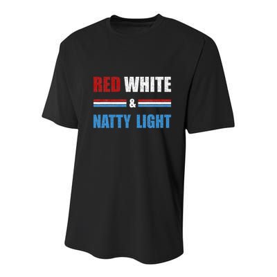 Red White & Nattylight Wo Beer Lovers Amusing Youth Performance Sprint T-Shirt