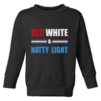 Red White & Nattylight Wo Beer Lovers Amusing Toddler Sweatshirt
