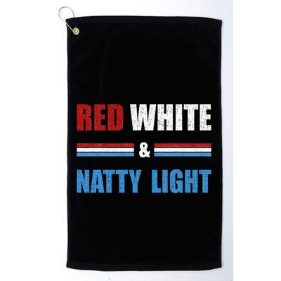 Red White & Nattylight Wo Beer Lovers Amusing Golf Towel