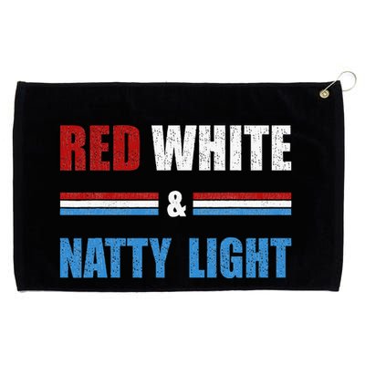 Red White & Nattylight Wo Beer Lovers Amusing Grommeted Golf Towel