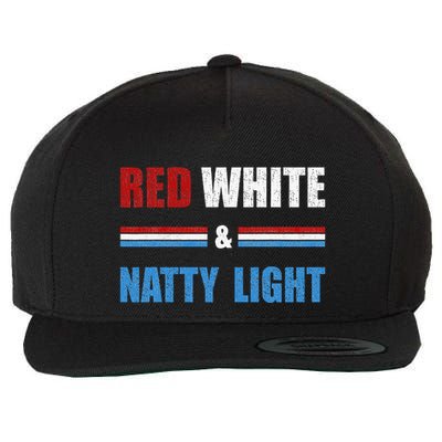 Red White & Nattylight Wo Beer Lovers Amusing Wool Snapback Cap