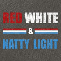 Red White & Nattylight Wo Beer Lovers Amusing Cotton Canvas Backpack