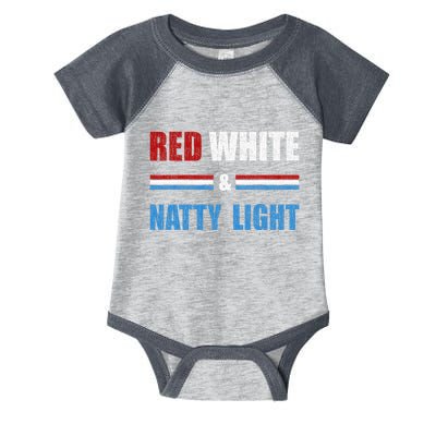Red White & Nattylight Wo Beer Lovers Amusing Infant Baby Jersey Bodysuit
