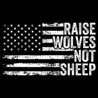 Raise Wolves Not S.H.E.E.P Patriotic Veteran Lions Mesh Reversible Basketball Jersey Tank