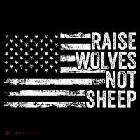 Raise Wolves Not S.H.E.E.P Patriotic Veteran Lions Wool Snapback Cap
