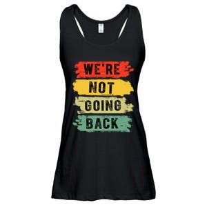 Retro WeRe Not Going Back Vote For 2024 Kamala Harris Ladies Essential Flowy Tank