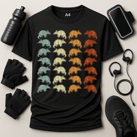 Retro Wild Nature Armadillo Lover Animal Armadillo Cooling Performance Crew T-Shirt