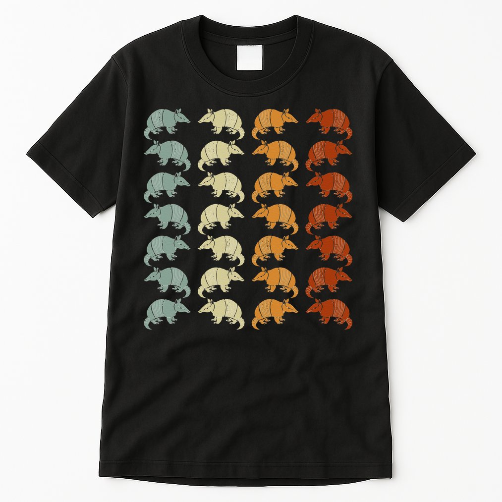 Retro Wild Nature Armadillo Lover Animal Armadillo Tall T-Shirt