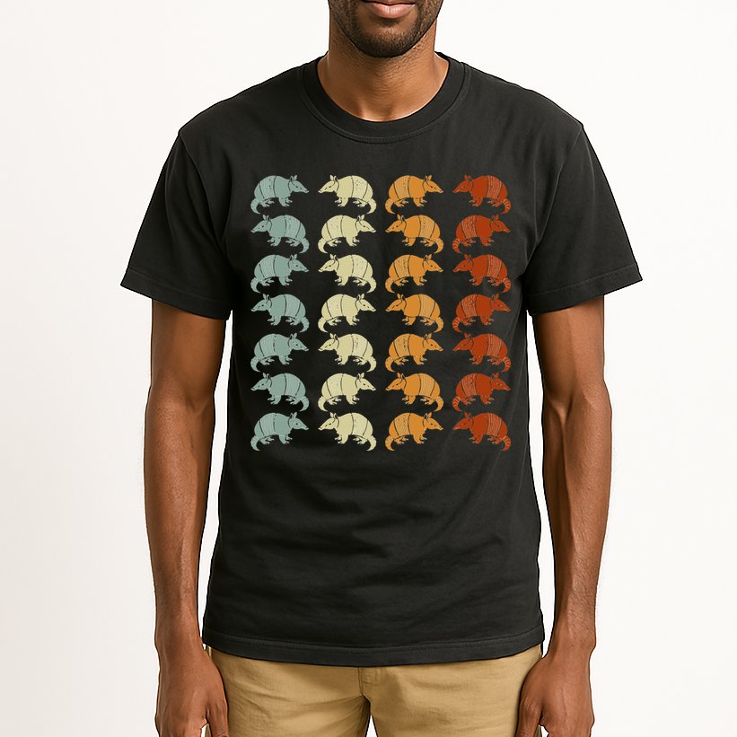 Retro Wild Nature Armadillo Lover Animal Armadillo Tall T-Shirt