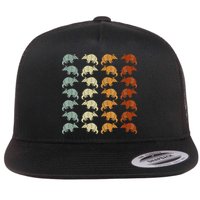 Retro Wild Nature Armadillo Lover Animal Armadillo Flat Bill Trucker Hat