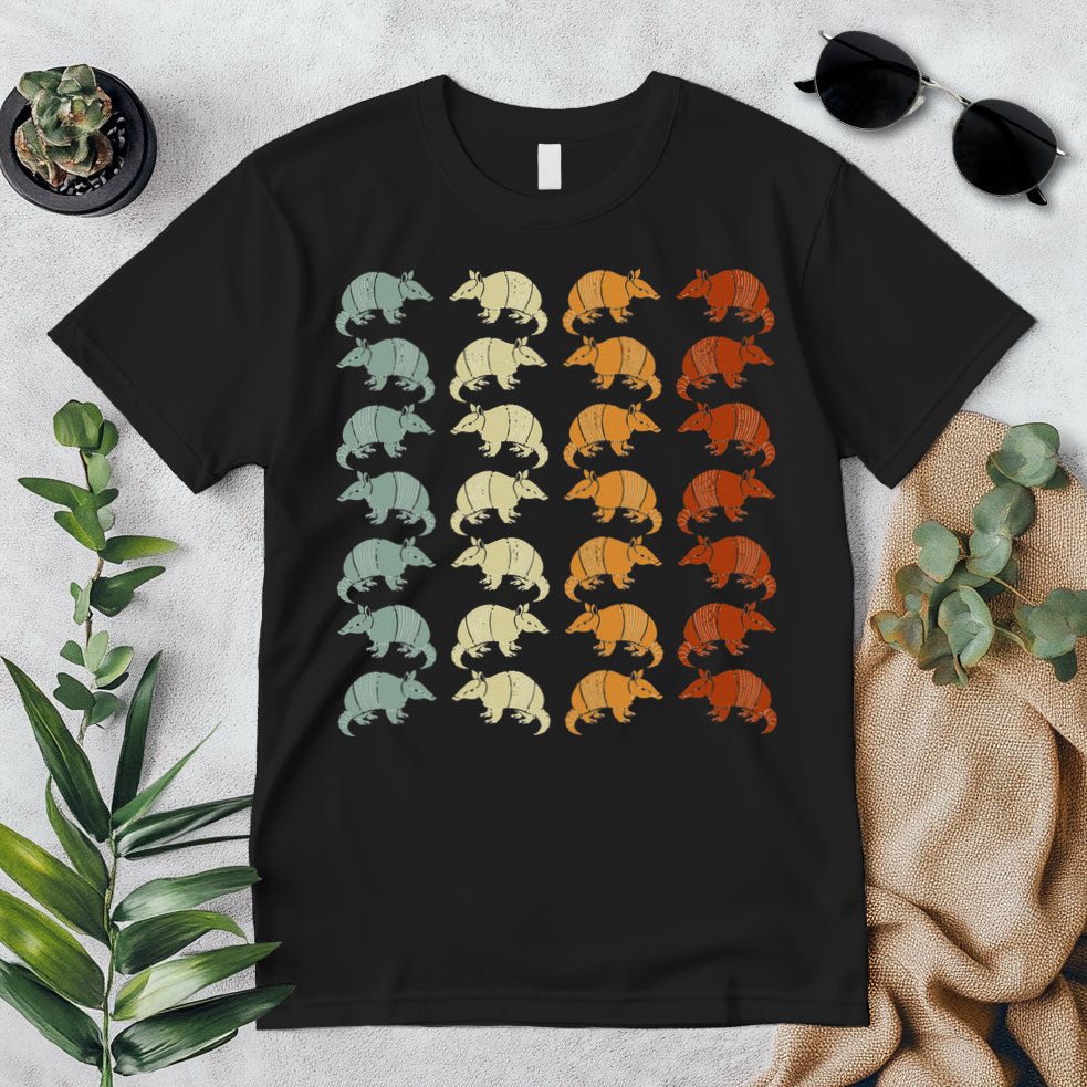 Retro Wild Nature Armadillo Lover Animal Armadillo Premium T-Shirt