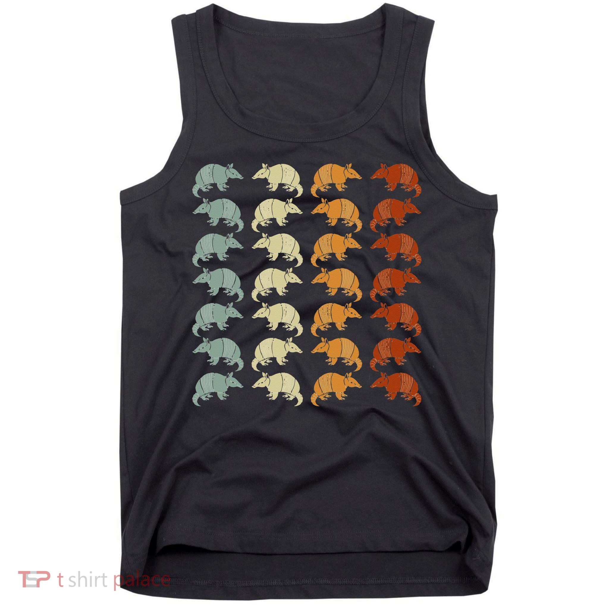 Retro Wild Nature Armadillo Lover Animal Armadillo Tank Top