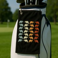 Retro Wild Nature Armadillo Lover Animal Armadillo Golf Towel