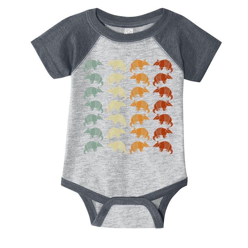Retro Wild Nature Armadillo Lover Animal Armadillo Infant Baby Jersey Bodysuit