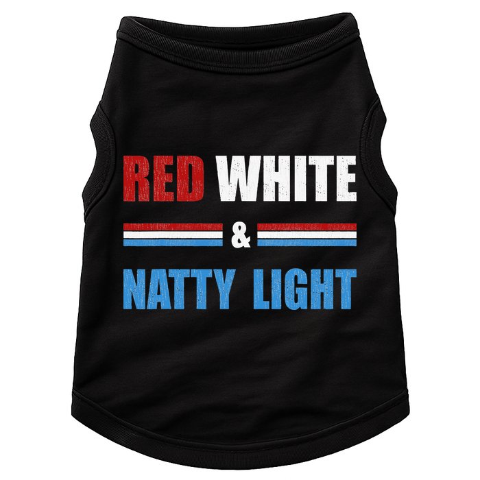 Red White & Natty Light For Wo Beer Lovers amusing Doggie Tank