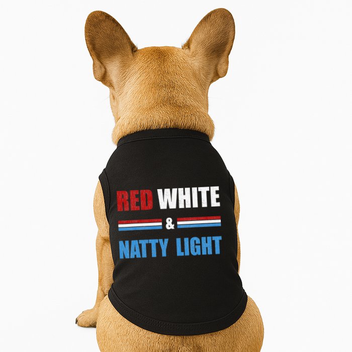 Red White & Natty Light For Wo Beer Lovers amusing Doggie Tank