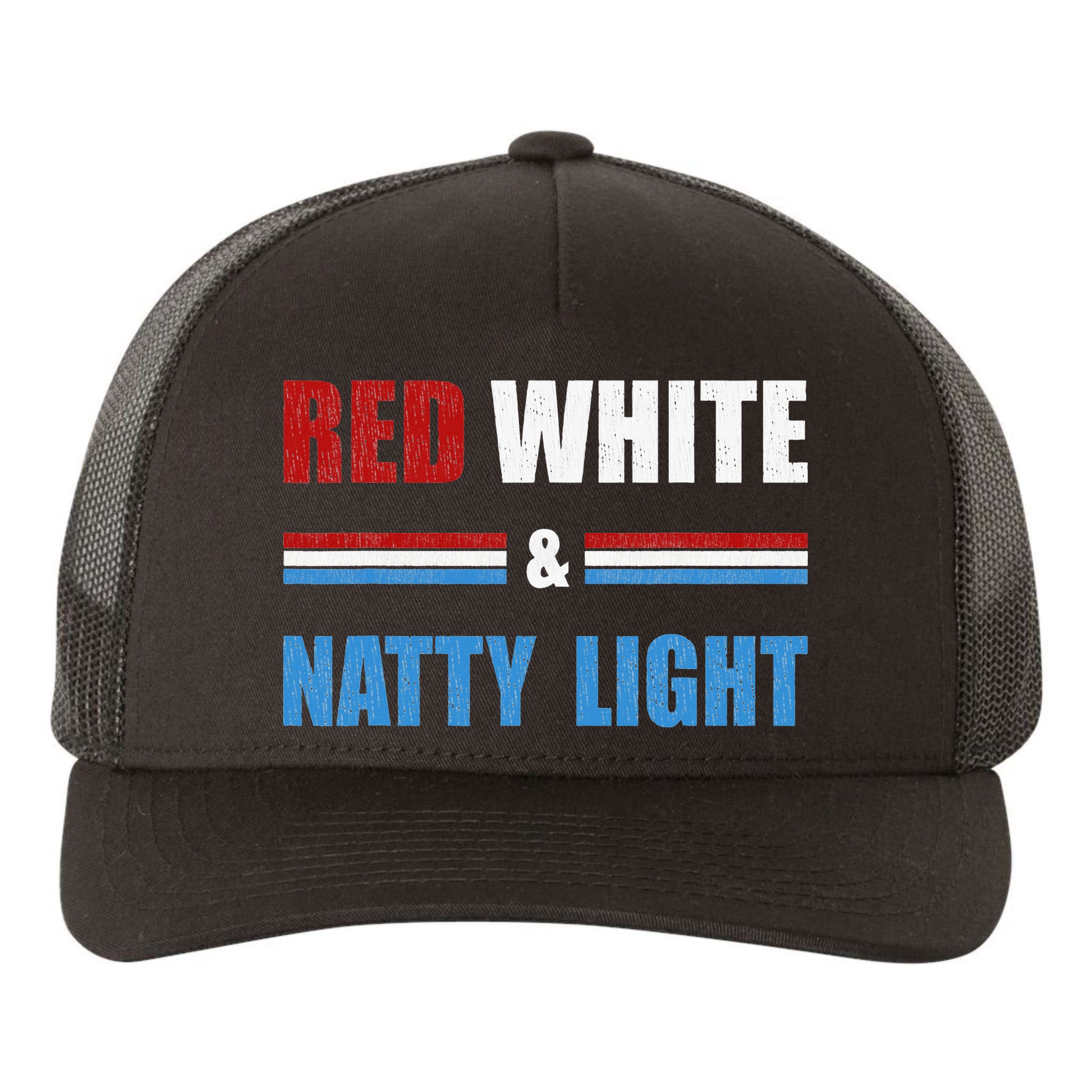 Red White & Natty Light For Wo Beer Lovers amusing Yupoong Adult 5-Panel Trucker Hat